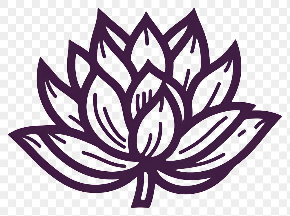 PNG Lotus logo calligraphy creativity. AI generated Image by rawpixel.