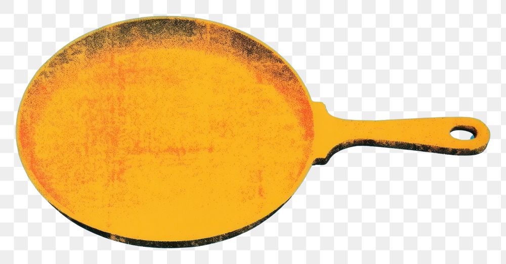 PNG Cooking pan yellow racket blue. AI generated Image by rawpixel.