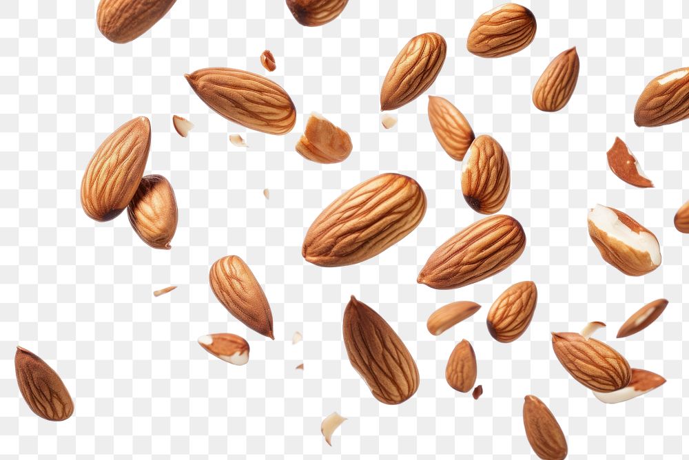 PNG Almonds backgrounds food seed. AI generated Image by rawpixel.