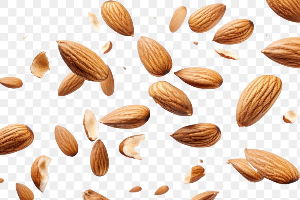 PNG Almonds backgrounds food seed. AI generated Image by rawpixel.