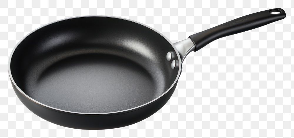 PNG  Black frying pan wok white background simplicity. AI generated Image by rawpixel.