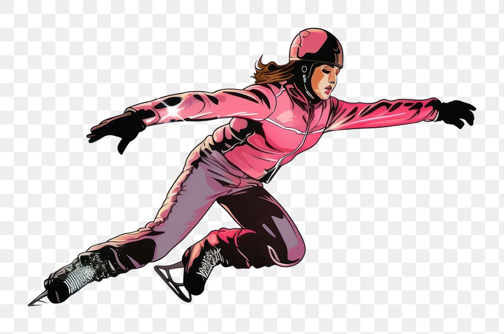 PNG  Figure skating footwear snow snowboarding. AI generated Image by rawpixel.
