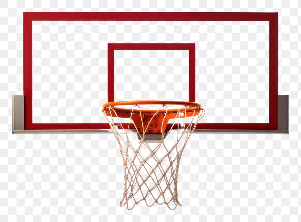 PNG Basketball hoop white background competition absence. AI generated Image by rawpixel.