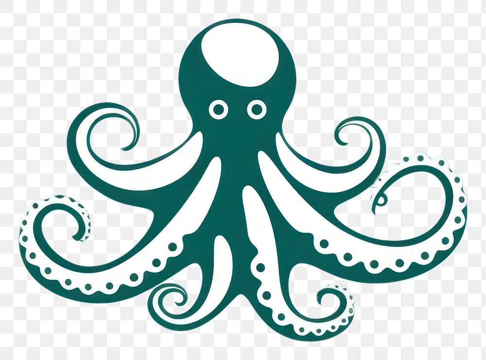 PNG Sillouette octopus animal invertebrate cephalopod. AI generated Image by rawpixel.