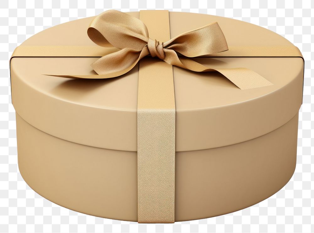 PNG  A simple circular gift box celebration anniversary container. AI generated Image by rawpixel.