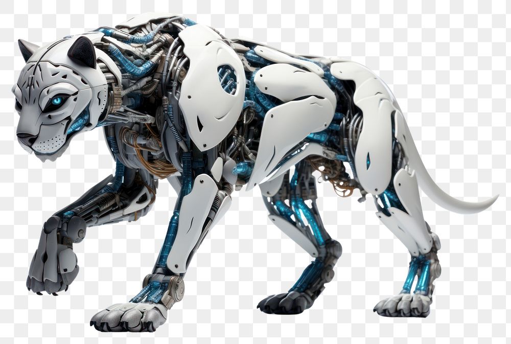 PNG Cyborg cougar animal mammal pet. AI generated Image by rawpixel.