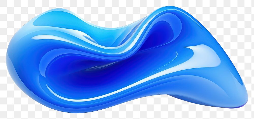 PNG Abstract flowing circle azure. AI generated Image by rawpixel.