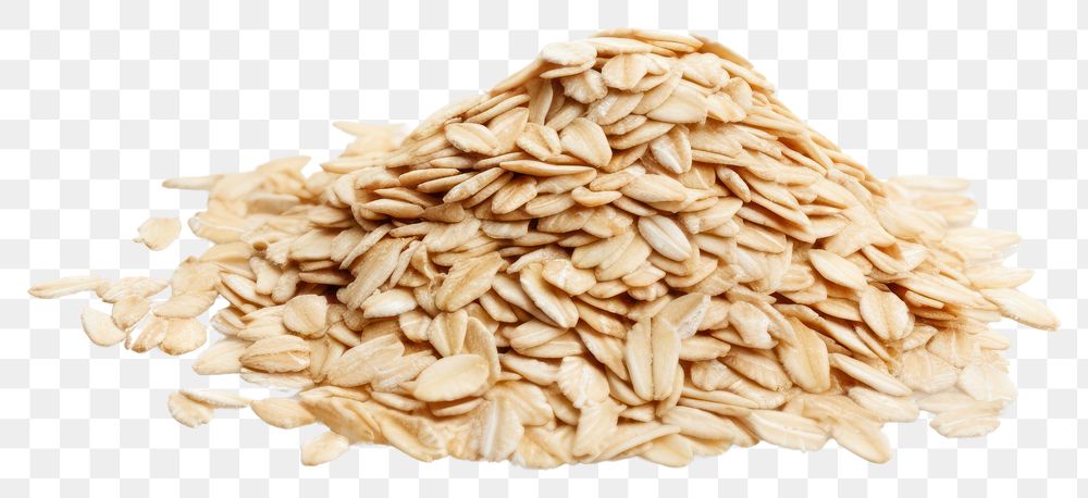 PNG  Oat grains food white background ingredient. AI generated Image by rawpixel.