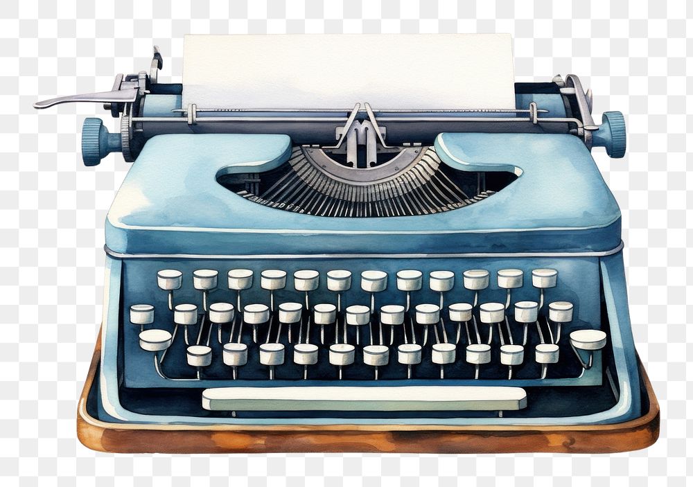 PNG A Vintage Typewriter typewriter machine white background. AI generated Image by rawpixel.