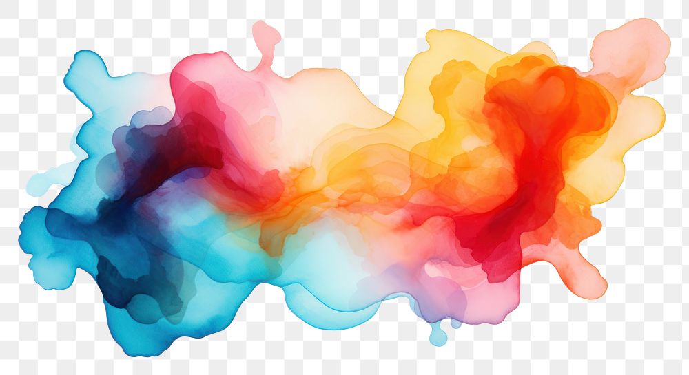 PNG Watercolor backgrounds abstract paint. AI generated Image by rawpixel.
