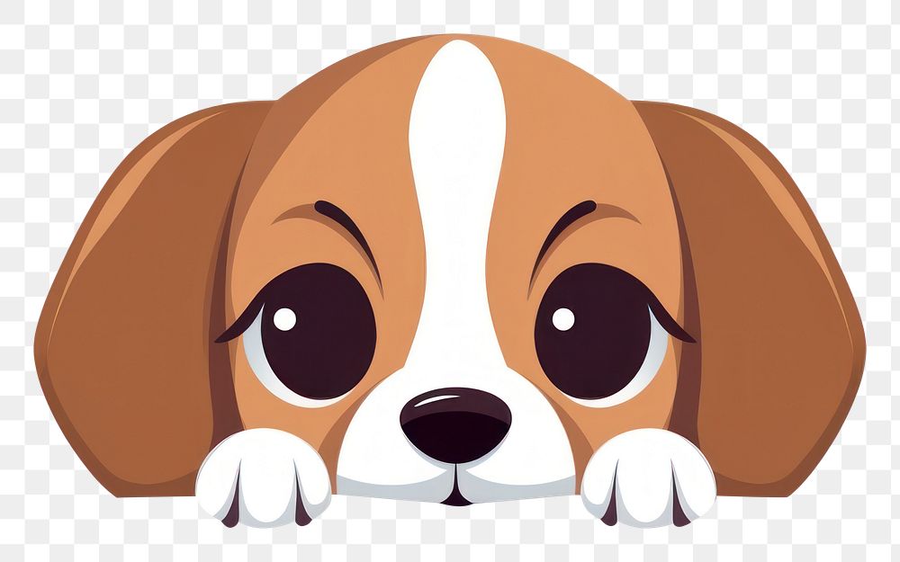PNG Beagle beagle cartoon animal. AI generated Image by rawpixel.