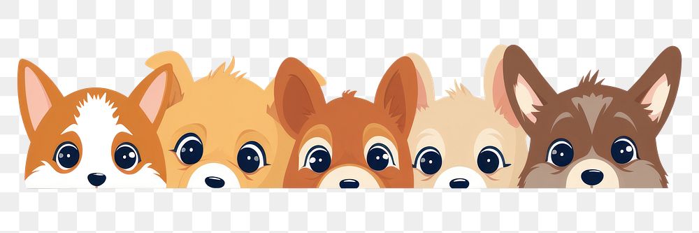 PNG Dogs cartoon animal mammal. AI generated Image by rawpixel.