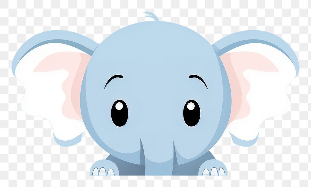 PNG Elephant cartoon animal mammal. AI generated Image by rawpixel.