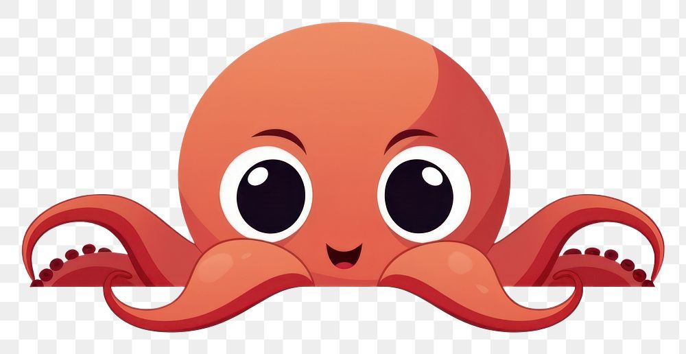 PNG Octopus cartoon animal invertebrate. AI generated Image by rawpixel.