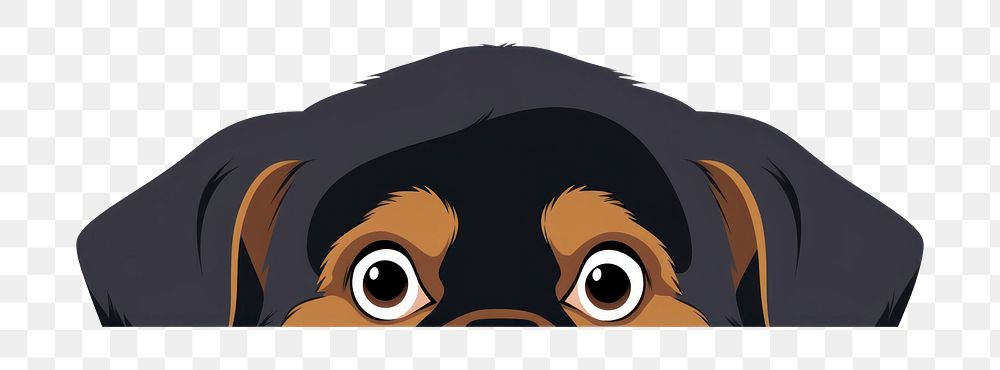 PNG Rottweiler rottweiler cartoon animal. AI generated Image by rawpixel.