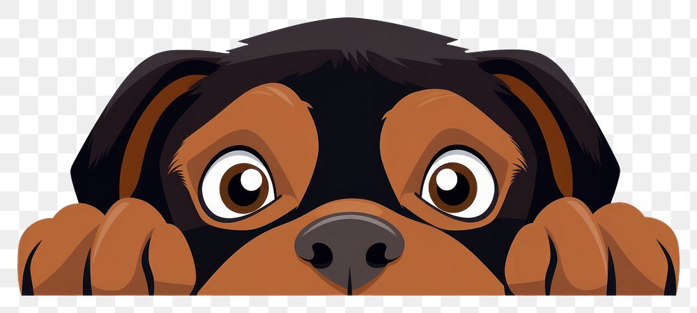 PNG Rottweiler rottweiler cartoon animal. AI generated Image by rawpixel.