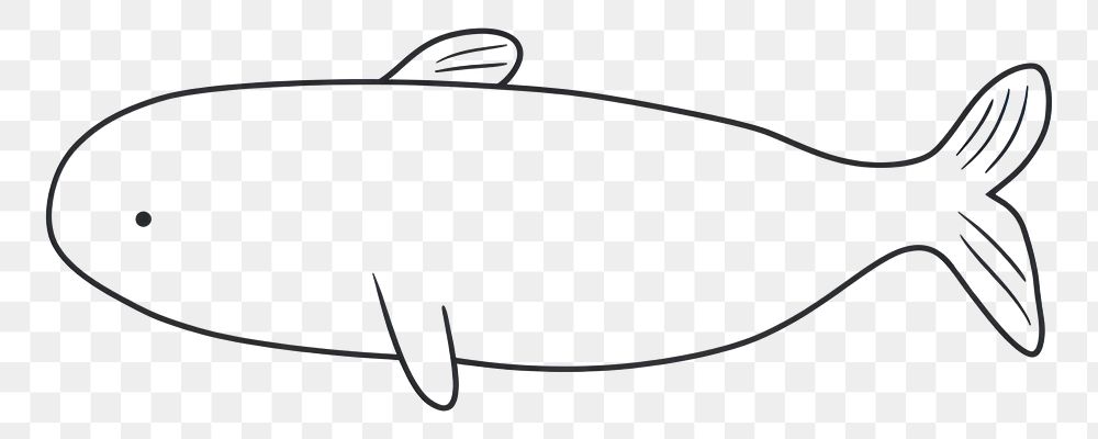 PNG Minimal illustration of whale drawing animal sketch. AI generated Image by rawpixel.