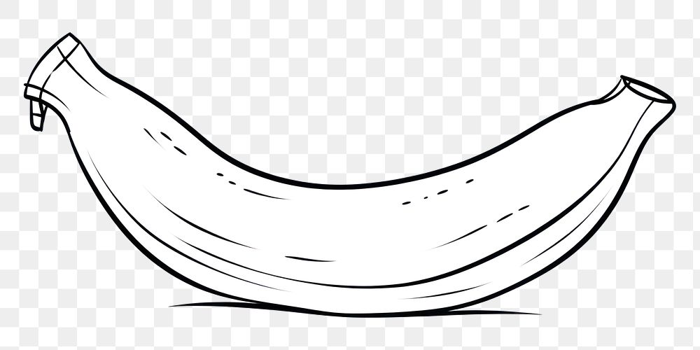 Minimal illustration of banana drawing sketch line. AI generated Image by rawpixel.