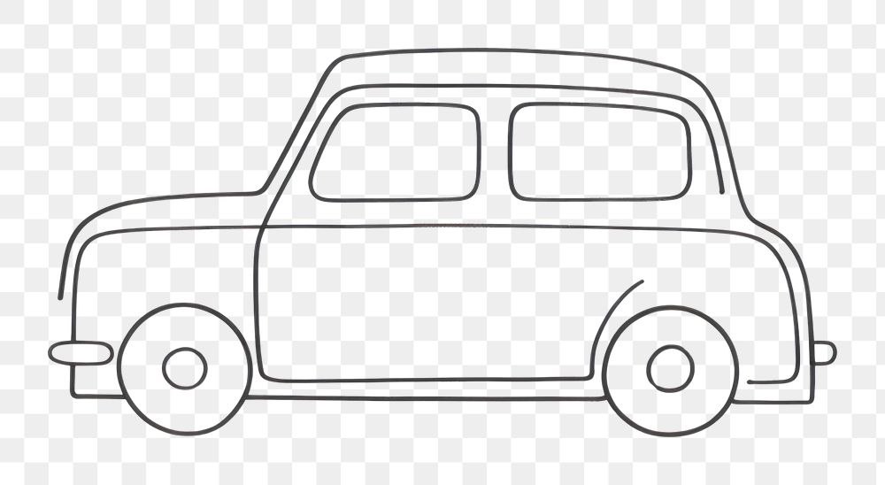 PNG Minimal illustration of car drawing sketch vehicle. AI generated Image by rawpixel.