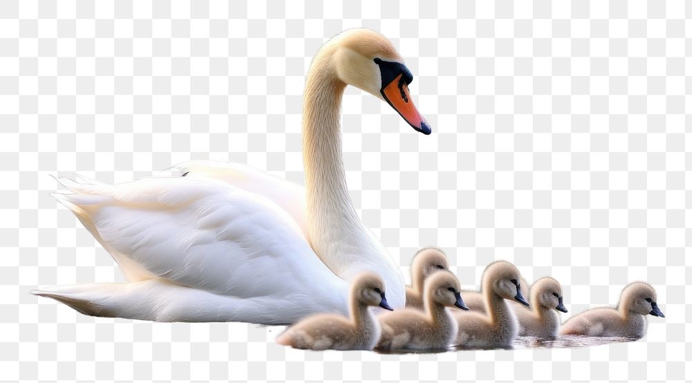 PNG Swan animal bird anseriformes. AI generated Image by rawpixel.