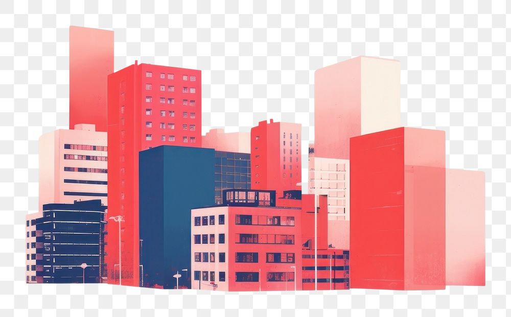 PNG City buildings architecture metropolis cityscape. AI generated Image by rawpixel.