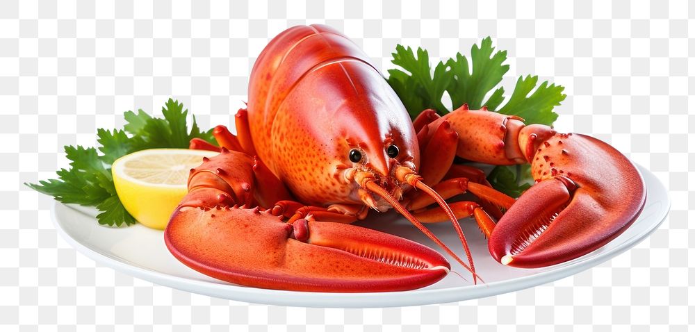 PNG Lobster lobster seafood plate. AI generated Image by rawpixel.