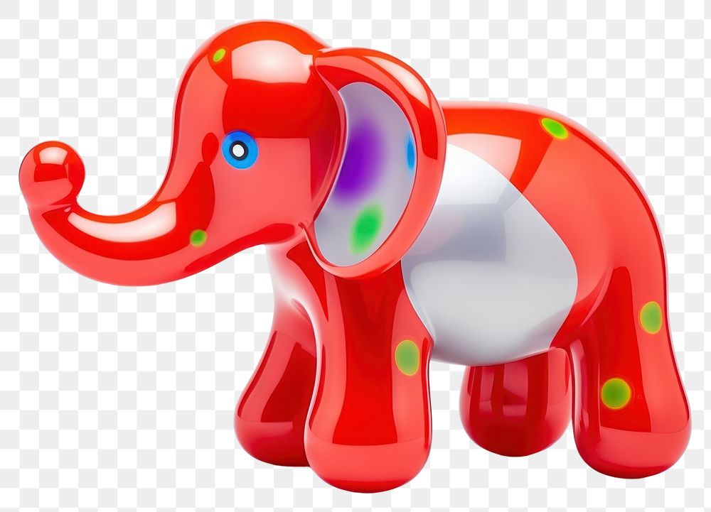 PNG  Twisty balloon in the shape of an elephant mammal animal toy. AI generated Image by rawpixel.