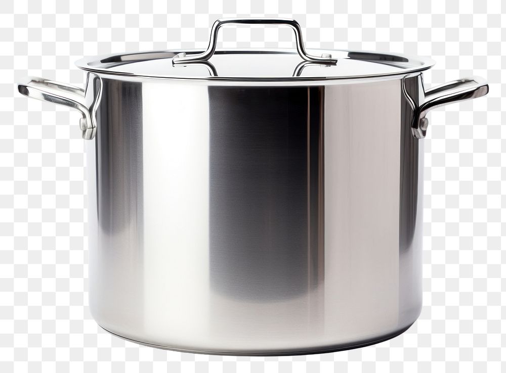 Steel Pan PNG Image, Stainless Steel Steamer Stock Pot Pan Pan