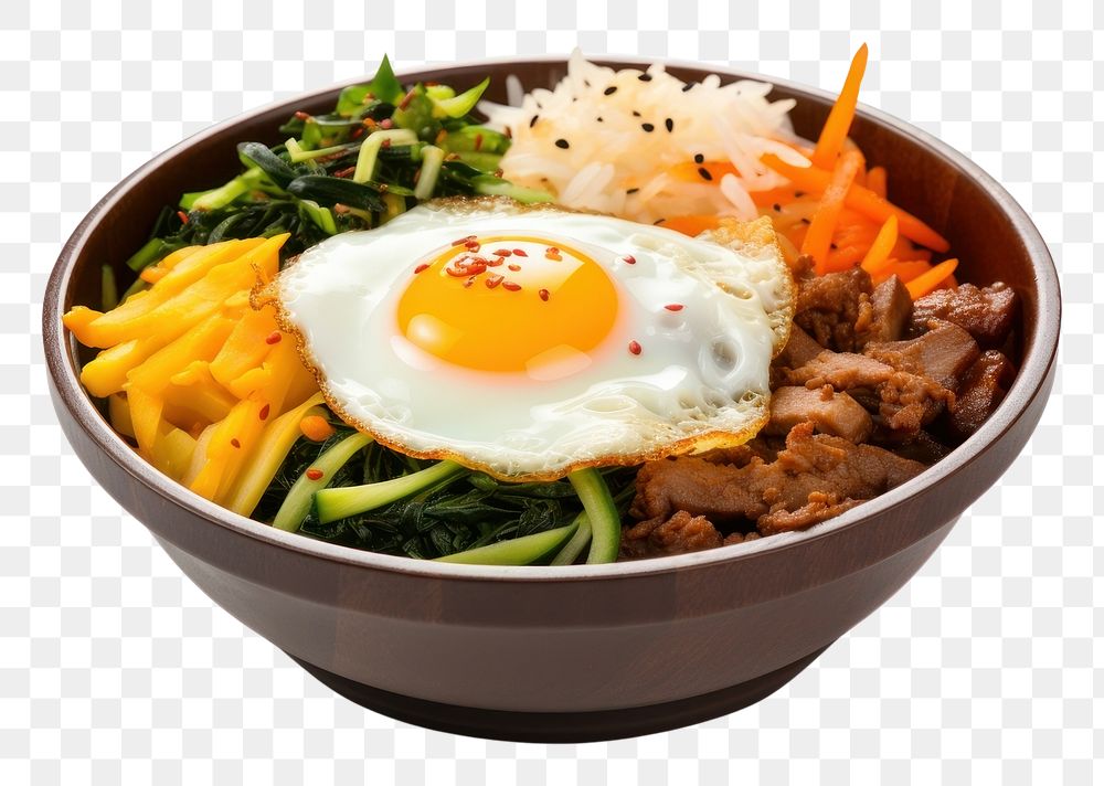 PNG Korea food bowl egg. AI generated Image by rawpixel.