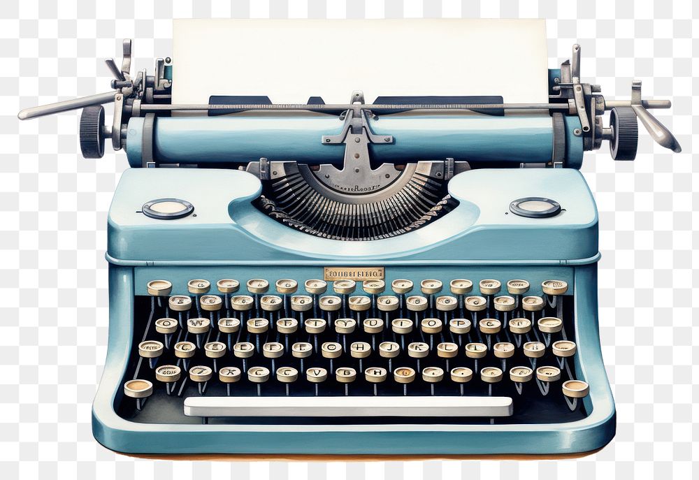 PNG Typewriter correspondence electronics technology. AI generated Image by rawpixel.