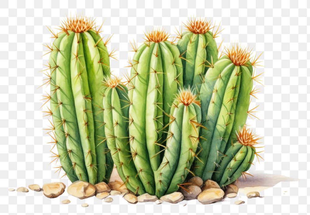 PNG Cactus plant freshness nature. AI generated Image by rawpixel.
