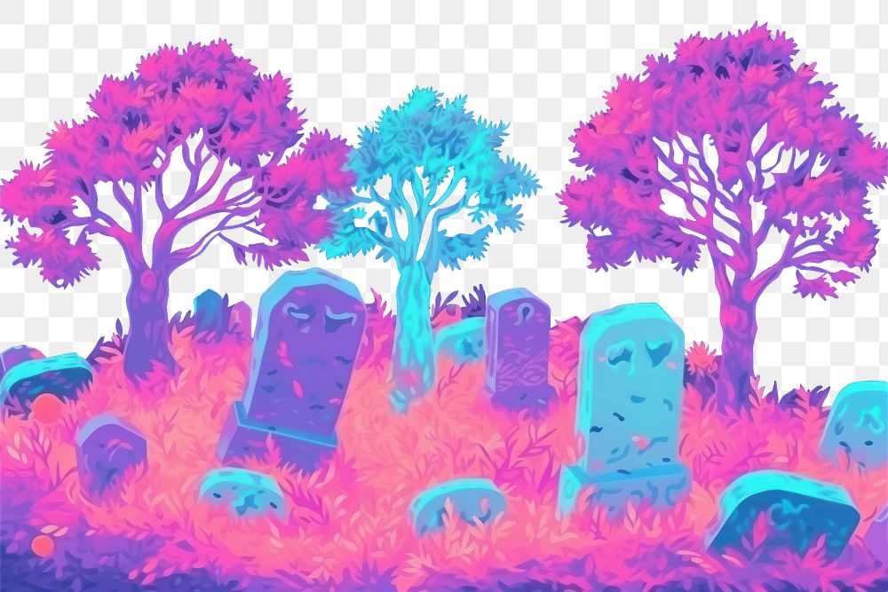 PNG Old cemetery outdoors nature purple. AI generated Image by rawpixel.