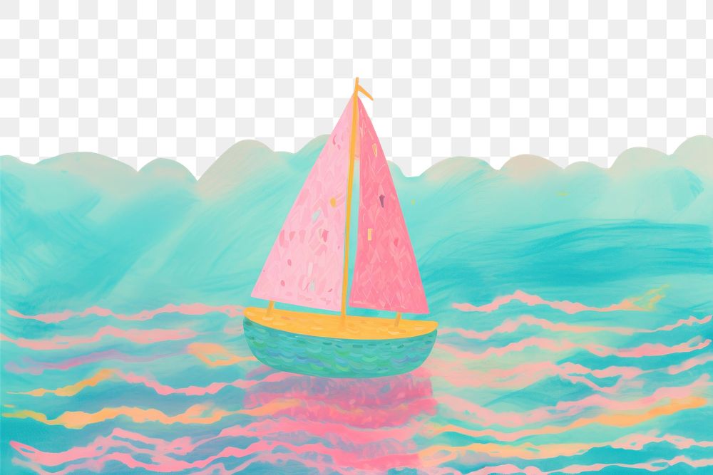 PNG Sailing boat art backgrounds sailboat. AI generated Image by rawpixel.