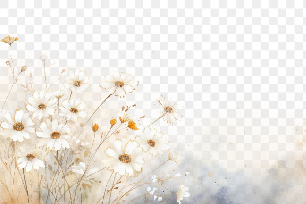 PNG  Daisy flowers backgrounds outdoors painting