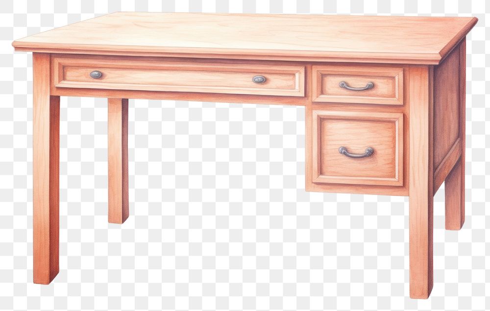 PNG  Desk furniture drawer table. AI generated Image by rawpixel.