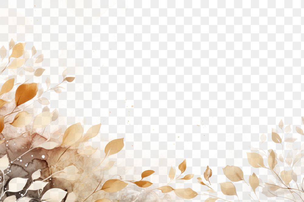 PNG  Hint of autumn leaves backgrounds painting pattern