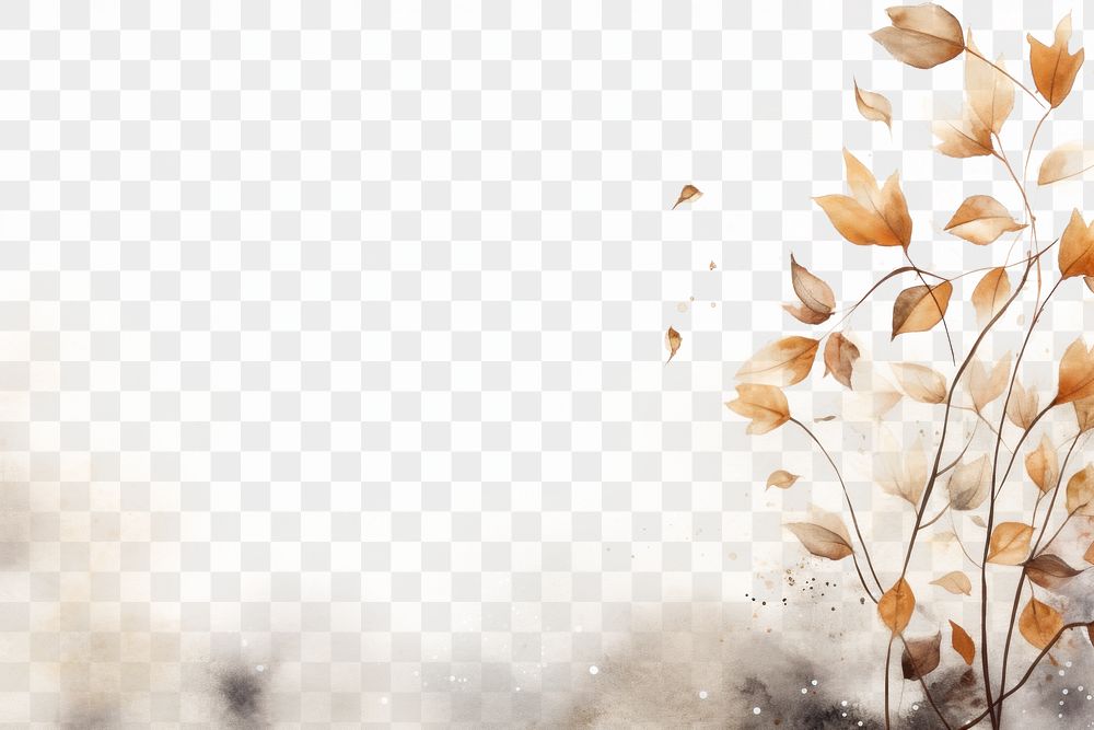 PNG  Hint of autumn leaves nature backgrounds outdoors. AI generated Image by rawpixel.