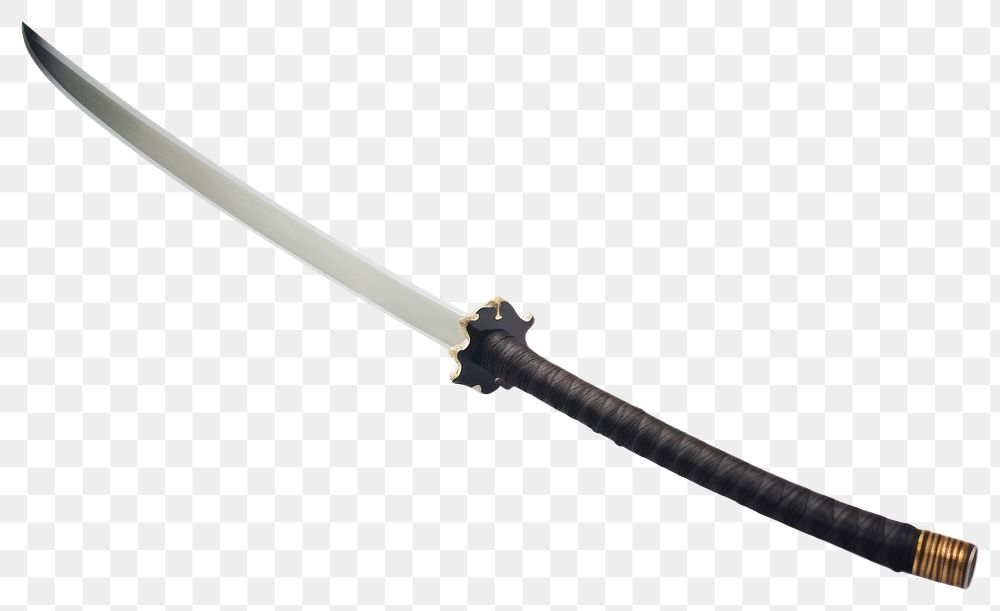 PNG Katana sword weapon dagger knife. AI generated Image by rawpixel.