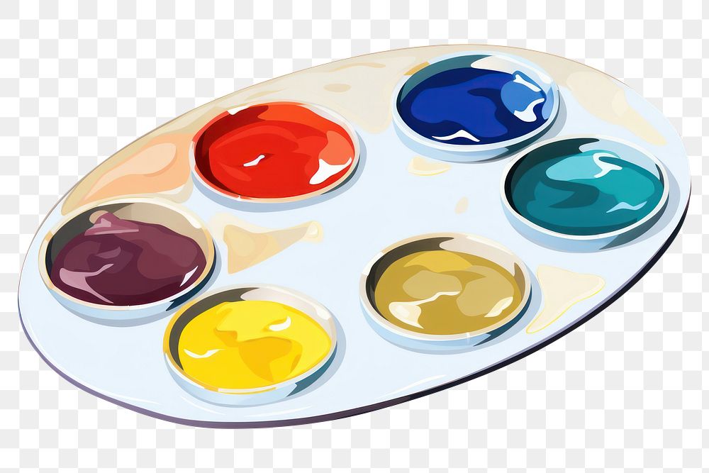 PNG Palette white background paintbrush creativity. AI generated Image by rawpixel.