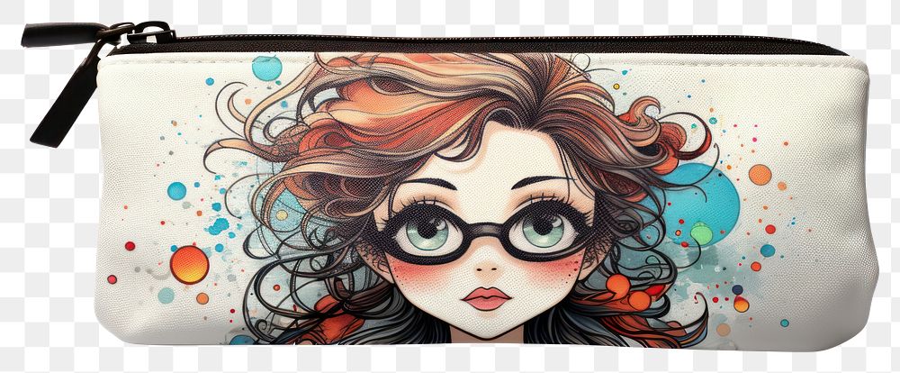PNG  Pencil case handbag adult white background. AI generated Image by rawpixel.