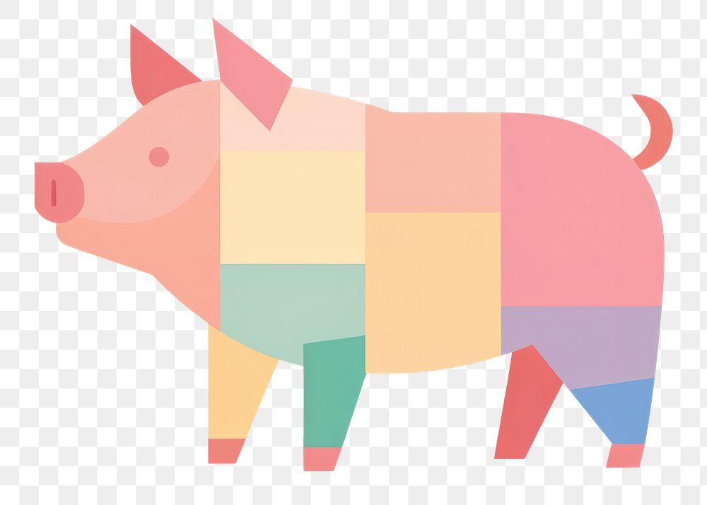 PNG Pig mammal animal creativity. AI generated Image by rawpixel.