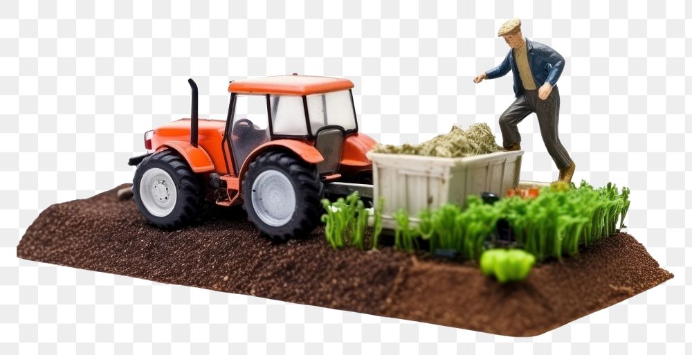PNG Farmer gardening outdoors tractor. AI generated Image by rawpixel.
