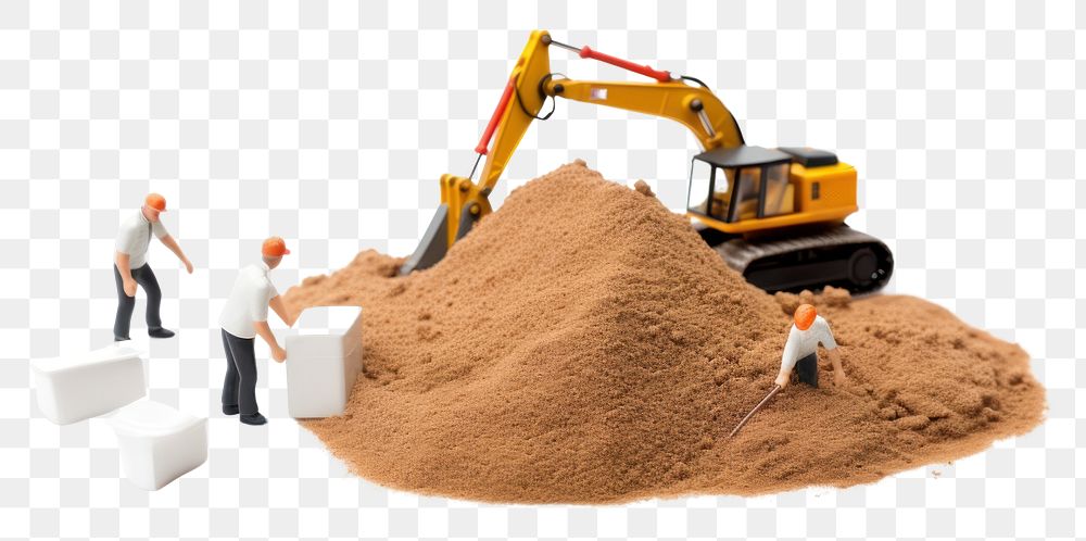 PNG People digging  soil white background. AI generated Image by rawpixel.