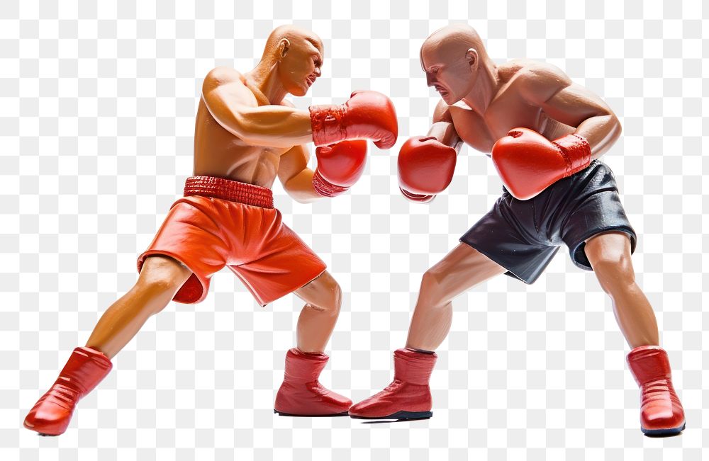 PNG 2 Boxers fighting punching sports boxing. AI generated Image by rawpixel.