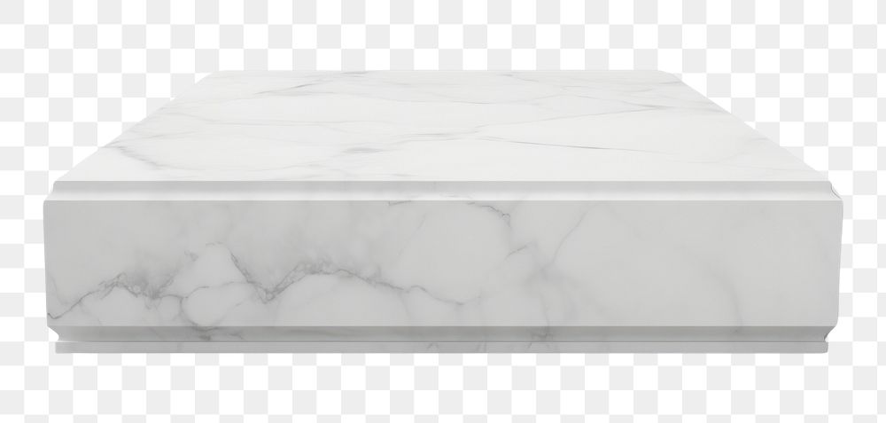 PNG Marble stone furniture white rectangle. AI generated Image by rawpixel.