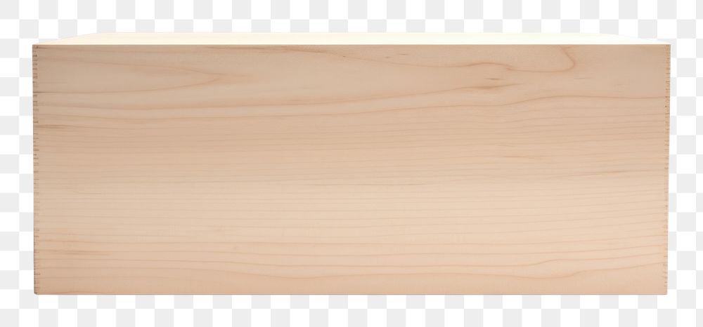PNG Birch wood plywood box white background. AI generated Image by rawpixel.