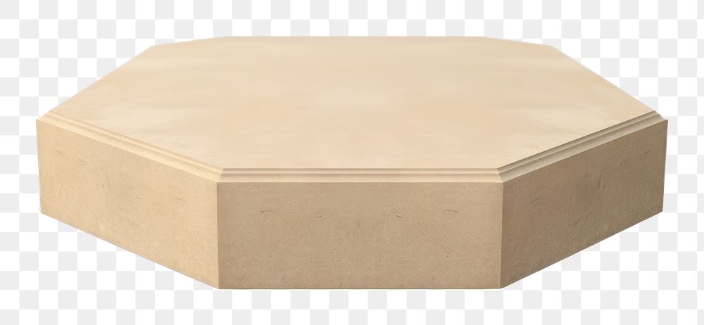 PNG Pentagon sand stone box white background simplicity. AI generated Image by rawpixel.