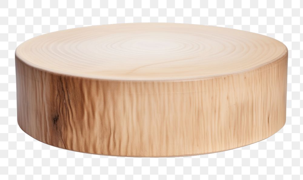 PNG Round aspen wood table tree white background. AI generated Image by rawpixel.