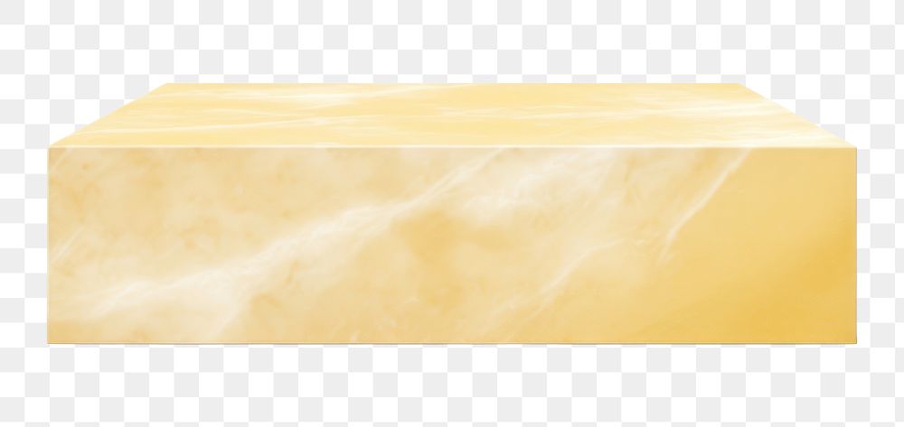 PNG Yellow marble stone box parmigiano-reggiano white background. AI generated Image by rawpixel.