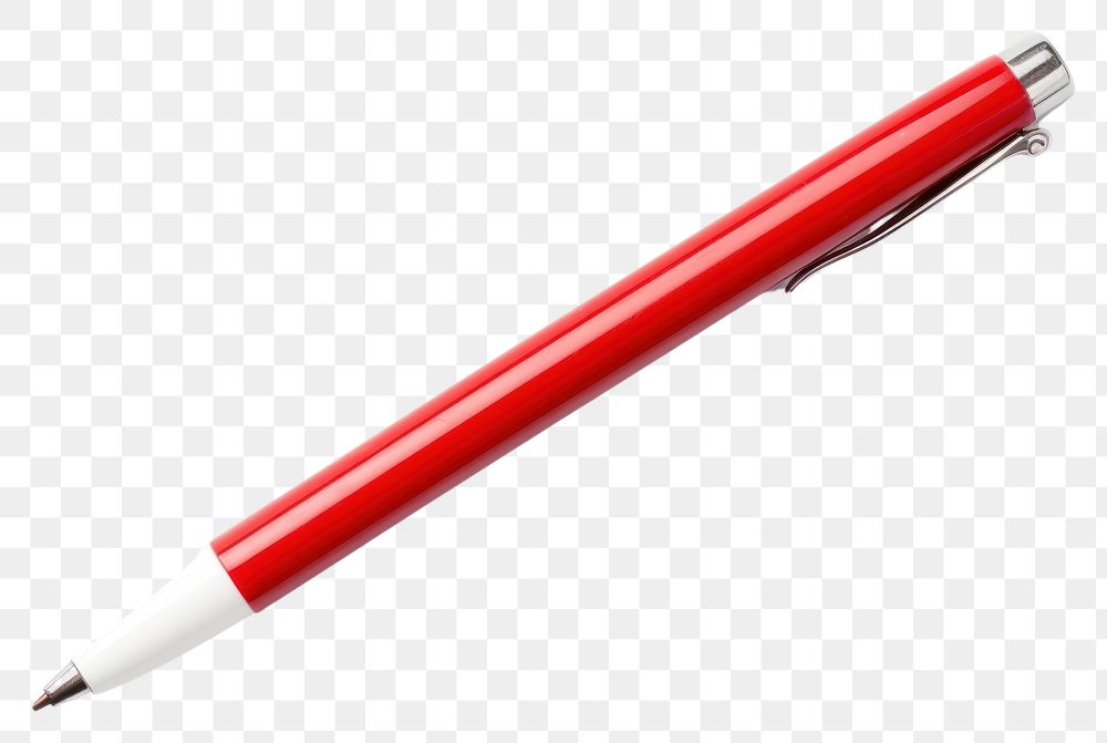 PNG A red tip pen white background pencil eraser. AI generated Image by rawpixel.
